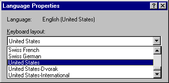 Language Properties List